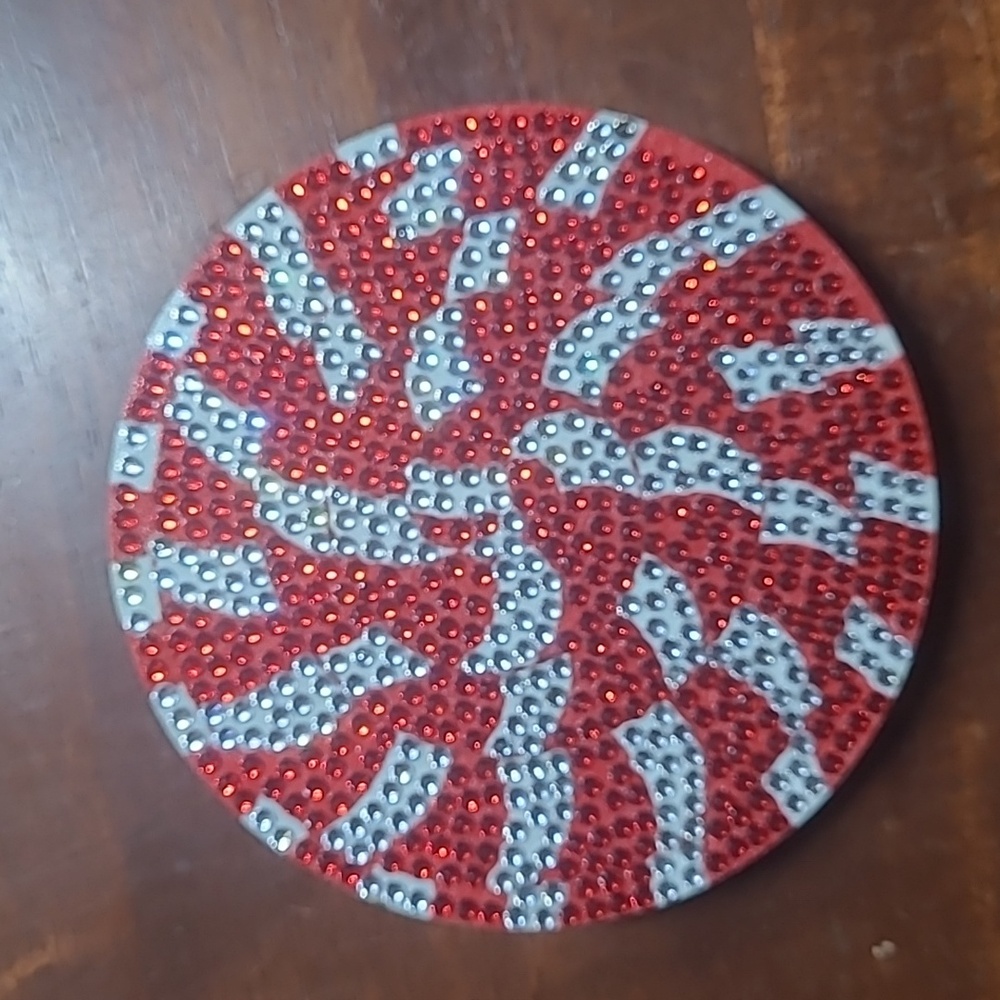 Rhinestone Christmas Coasters - Picture 7 of 14